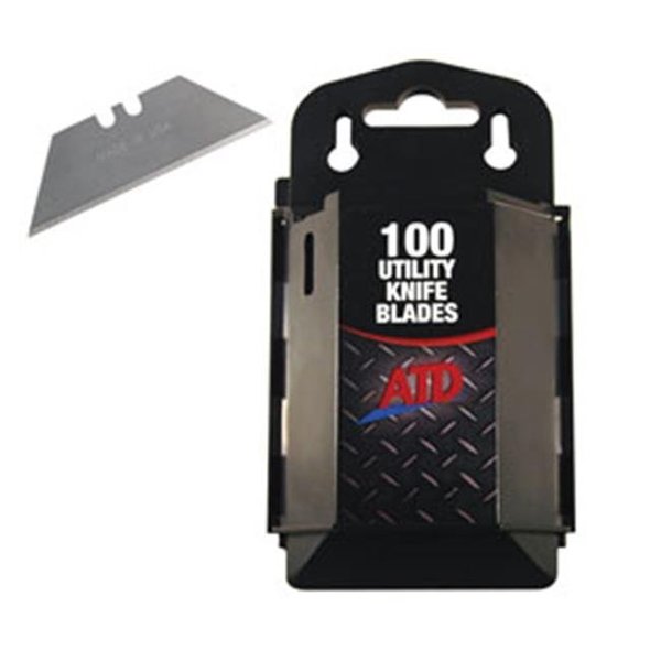 Atd Tools ATD Tools 8813 100 Pack Utility Knife Blades With Dispenser ATD-8813